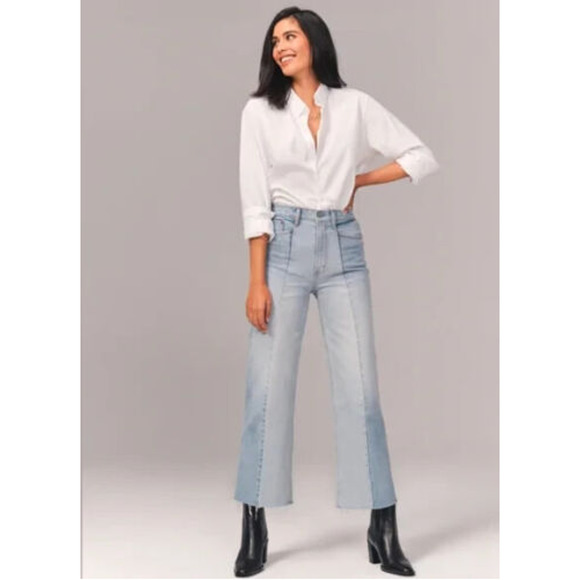 Abercrombie cropped outlet jeans